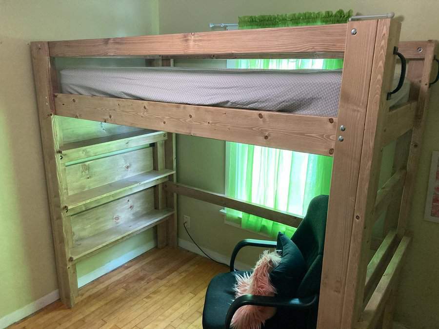 Small loft bed