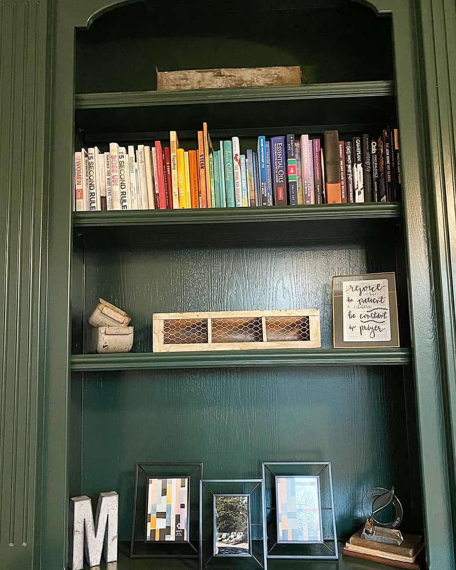 recessed bookshelf