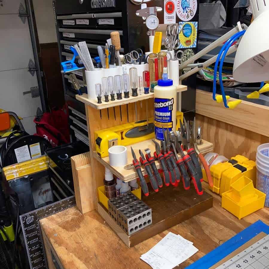 wood pallet tool storage