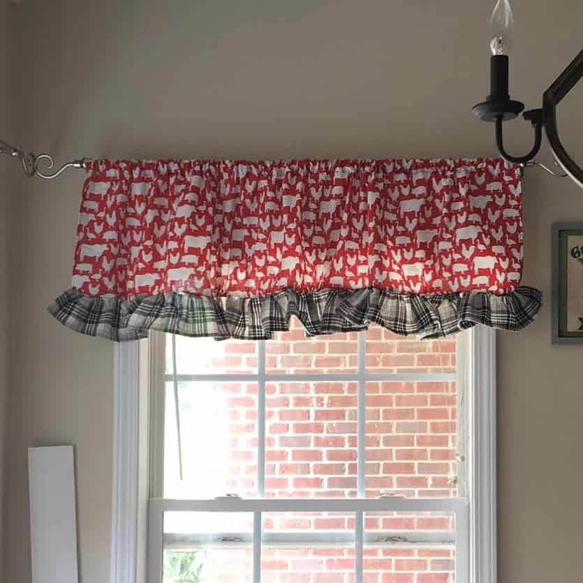 Valance with fringe