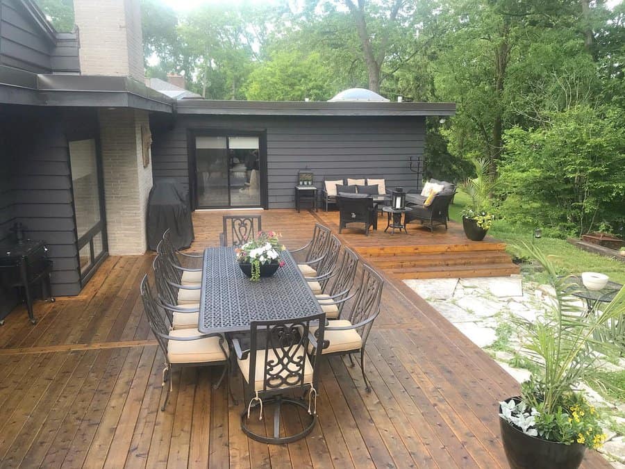 Backyard deck patio