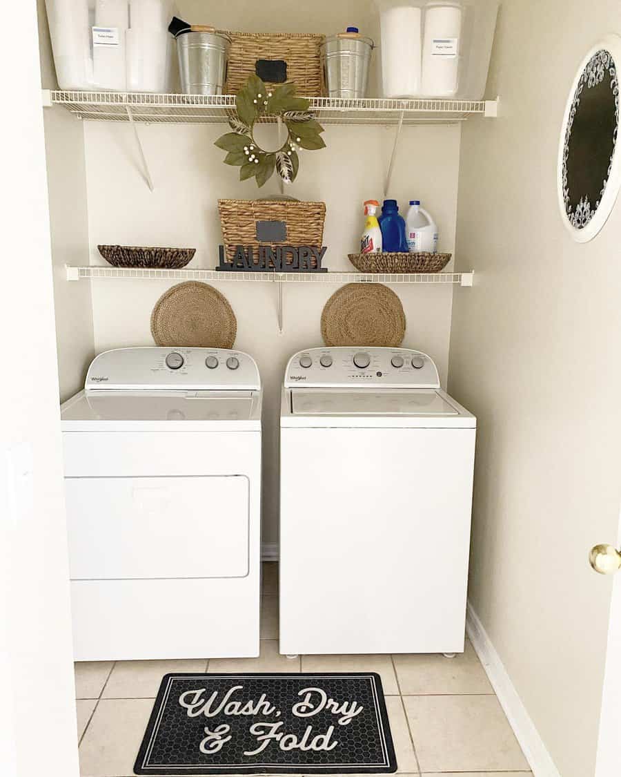 Laundry organizer baskets