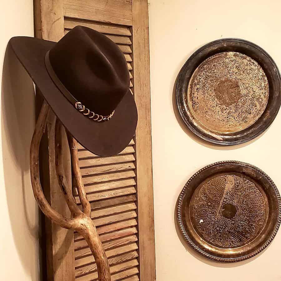 Driftwood hat holder