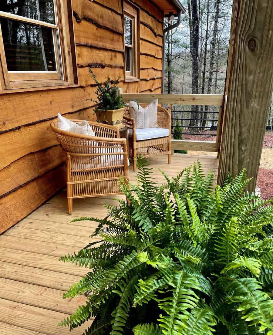 Porch with simple seating