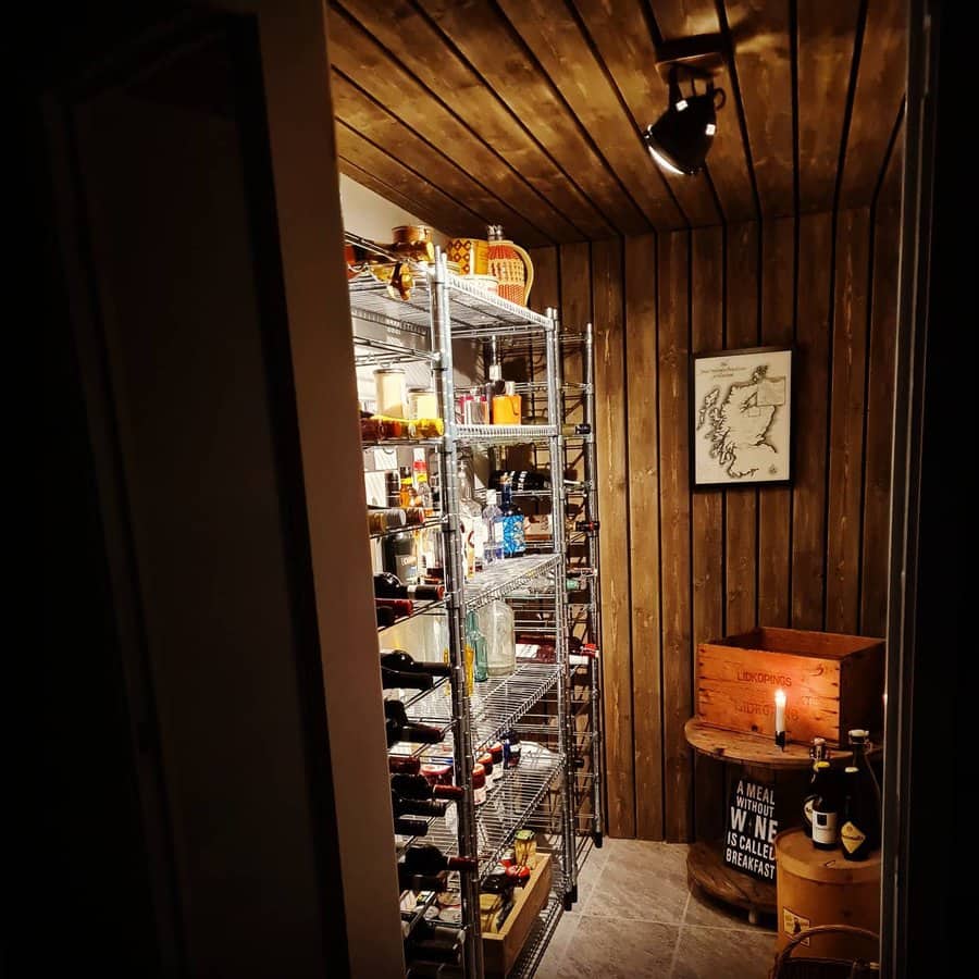 Wine basement storage