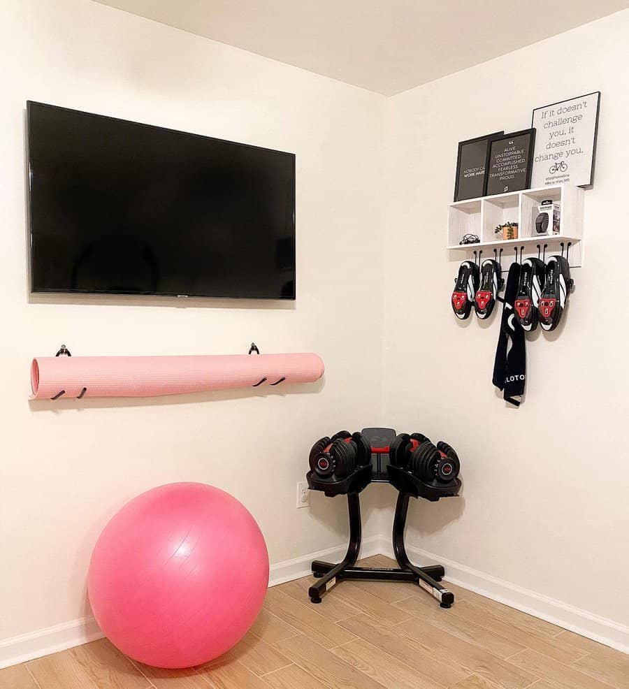 Gym basement rack storage