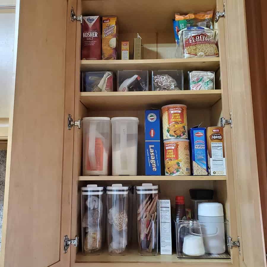 categorized snack pantry