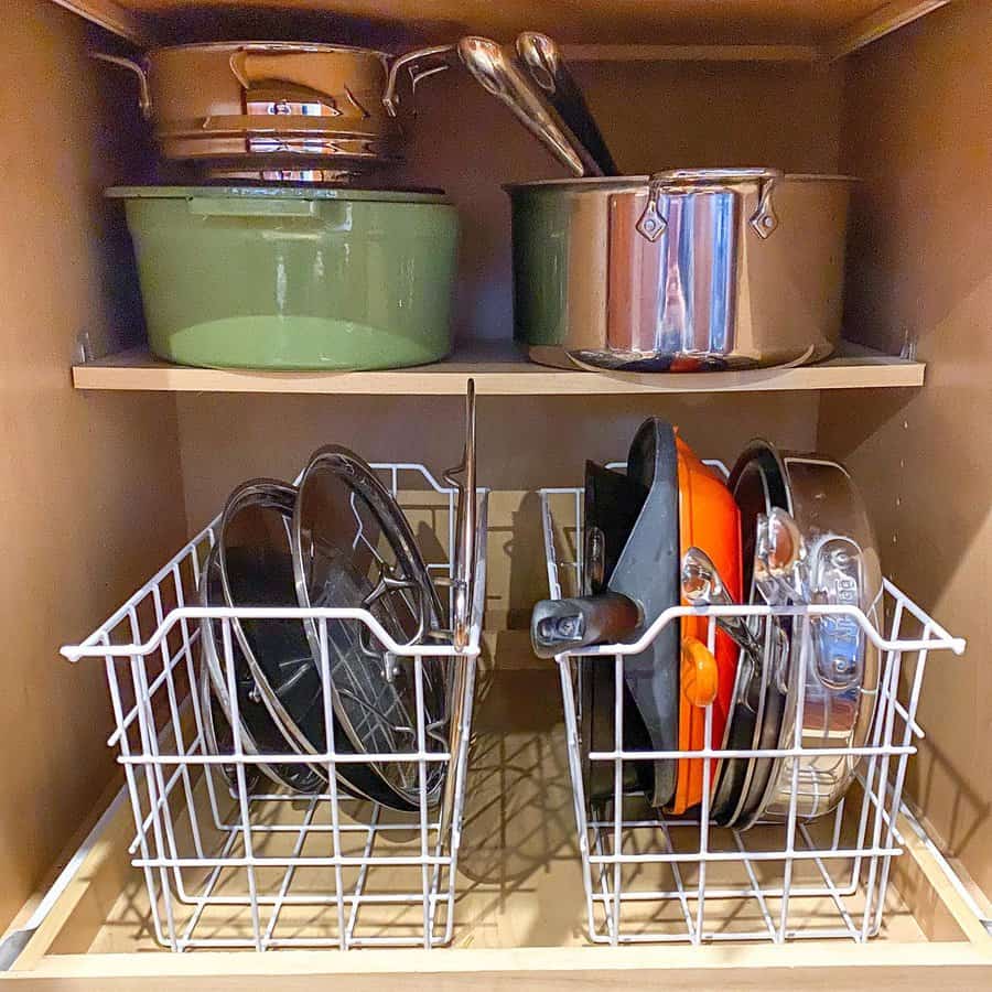 cabinet with wire racks