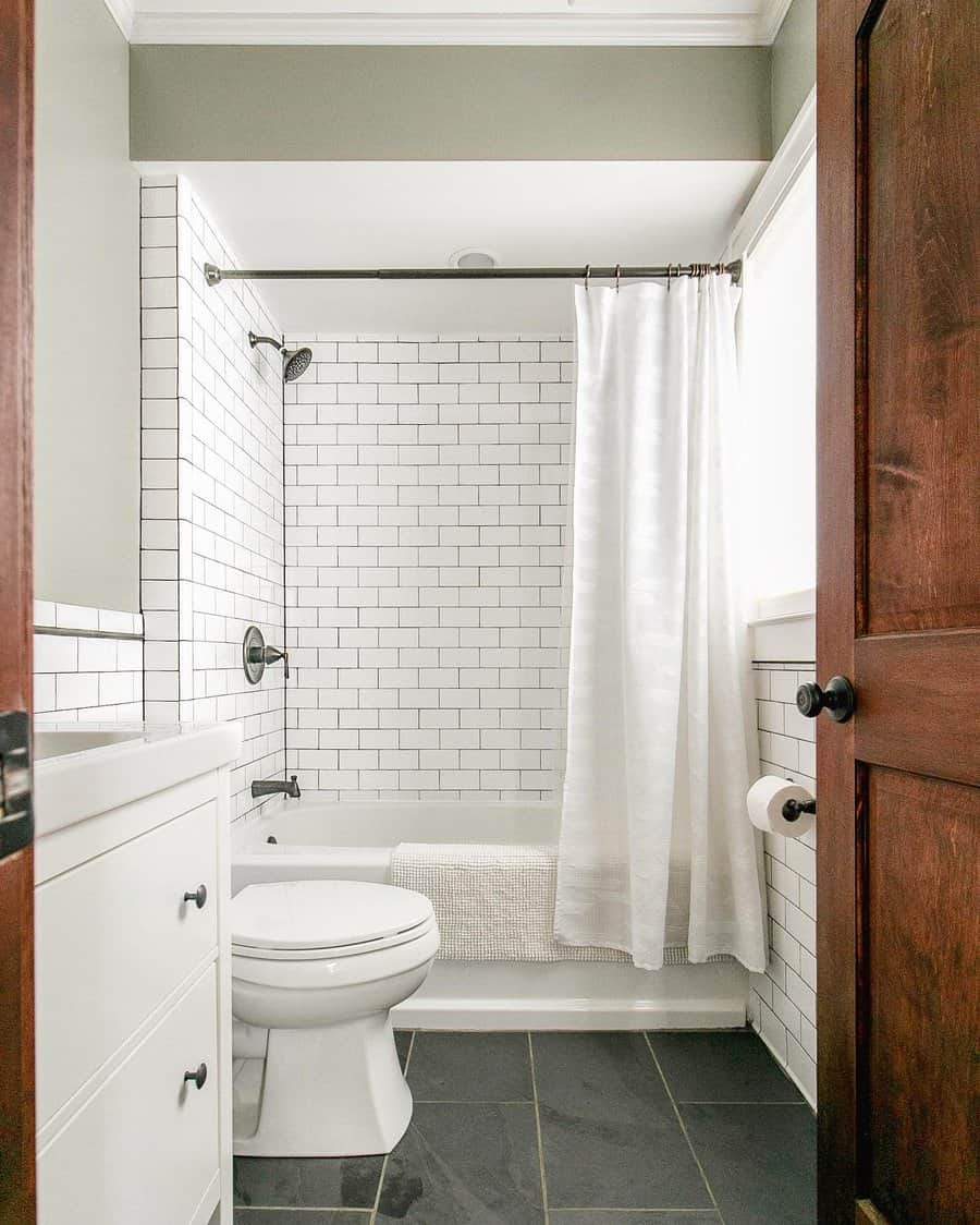 Small white bathroom