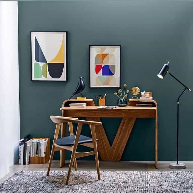modern office gallery wall