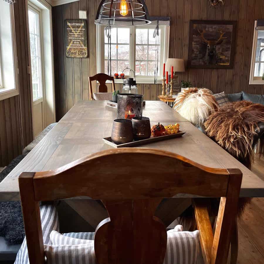 Dining Rustic Decorating Ideas hyttelivifjellet