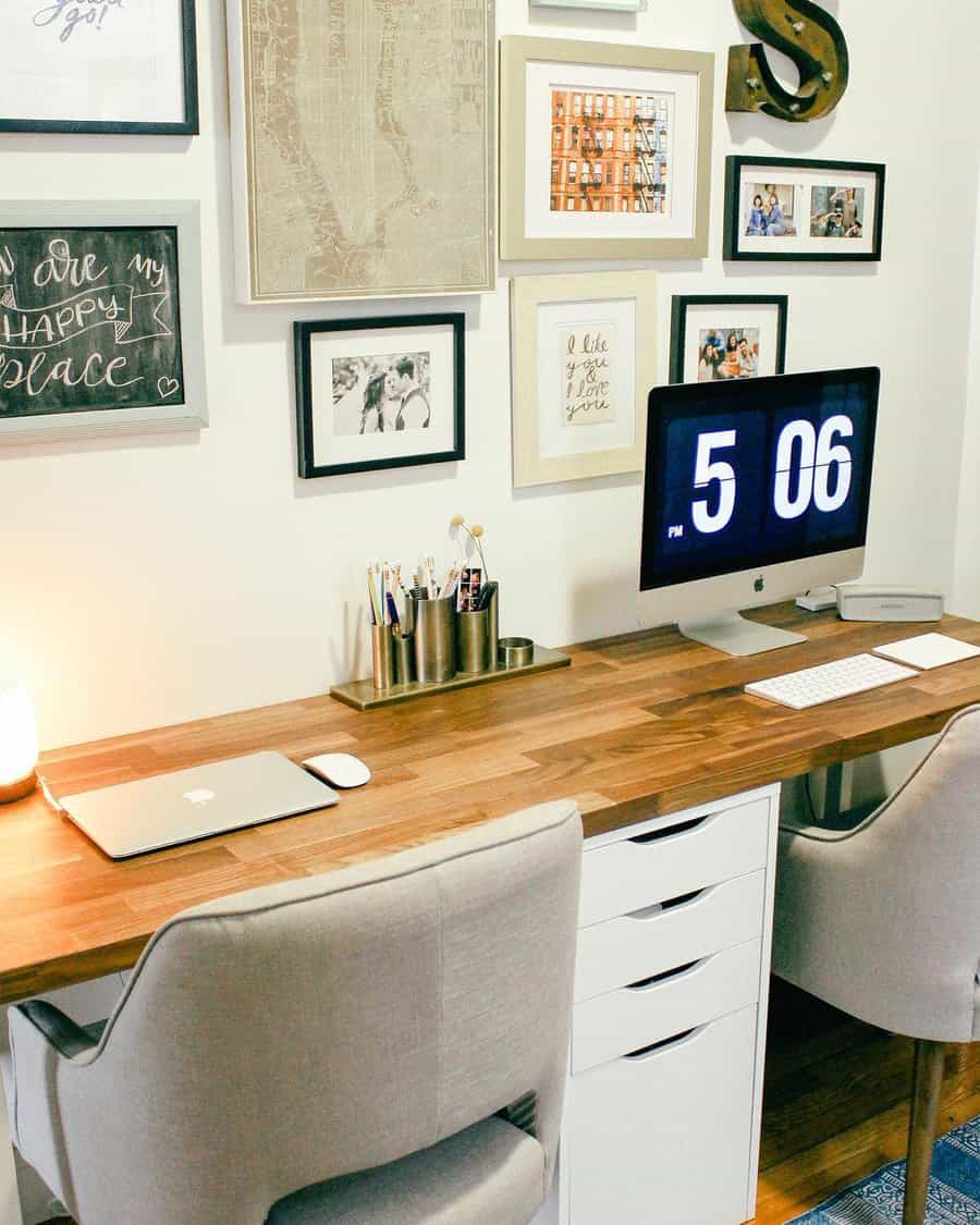 Double Home Office Desk Ideas audrey spear