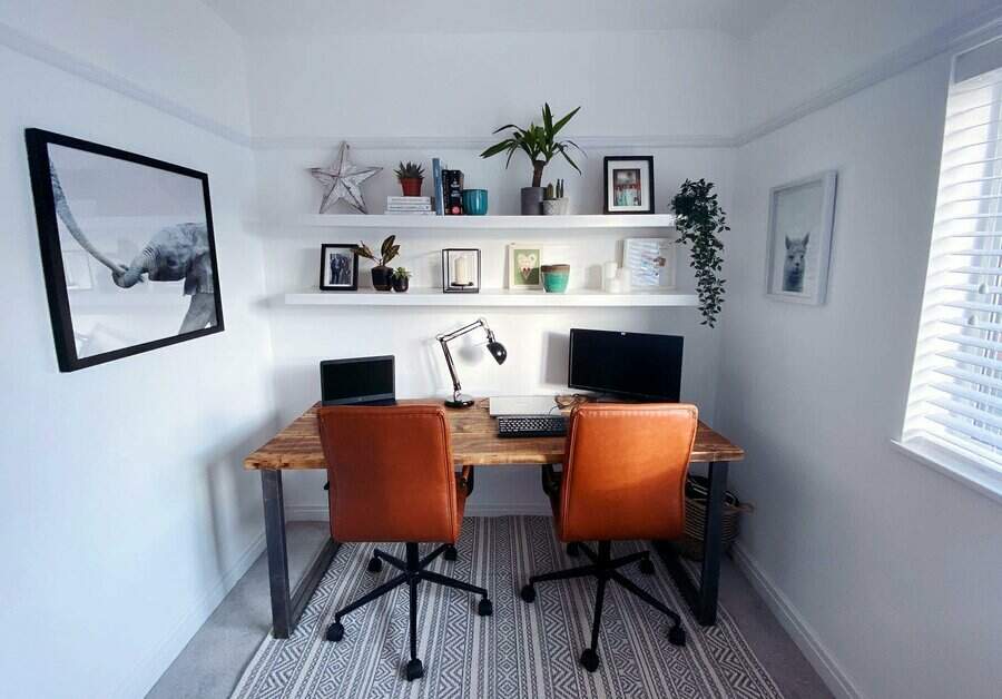 Double Home Office Desk Ideas ourcheshiresemi