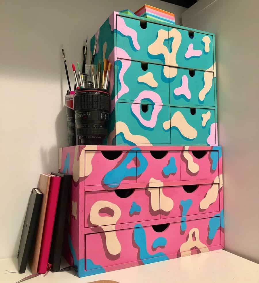 DIY craft desk organizer