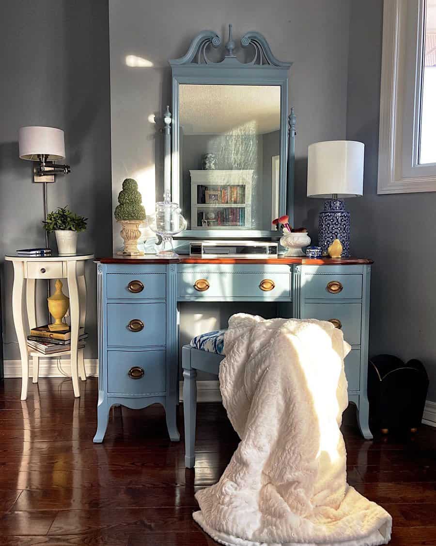 Victorian style vanity cabinet