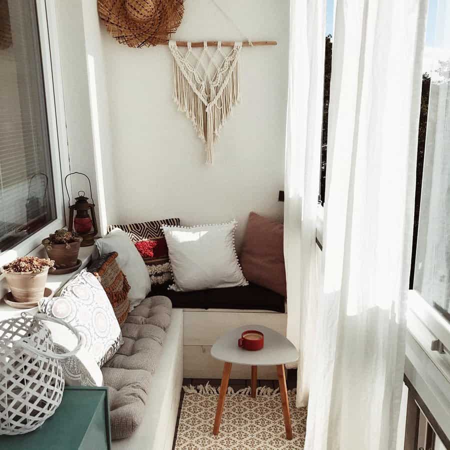 Boho small balcony