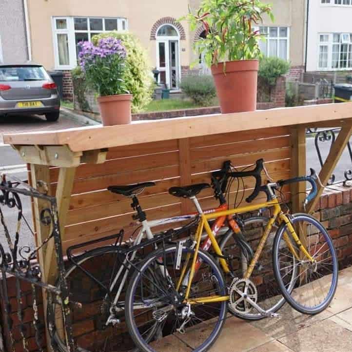 Bike storage shed