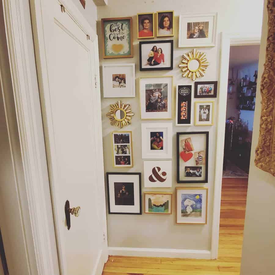 Family picture wall collage