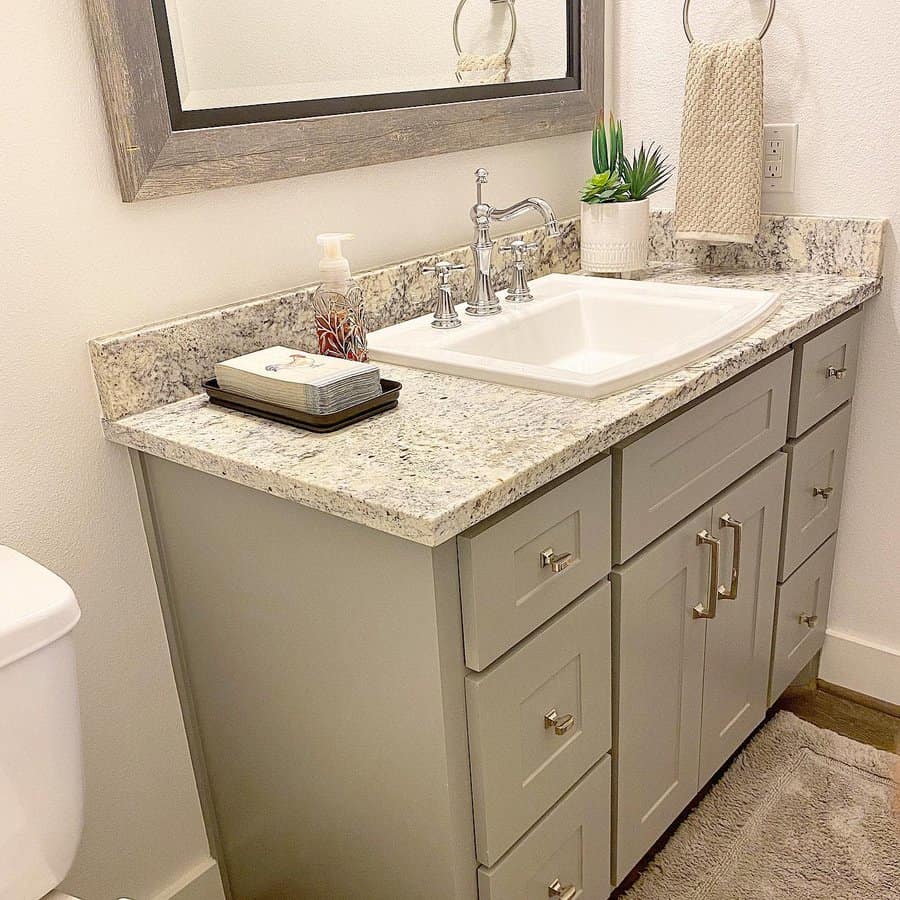 bathroom sink with vintage fixtures