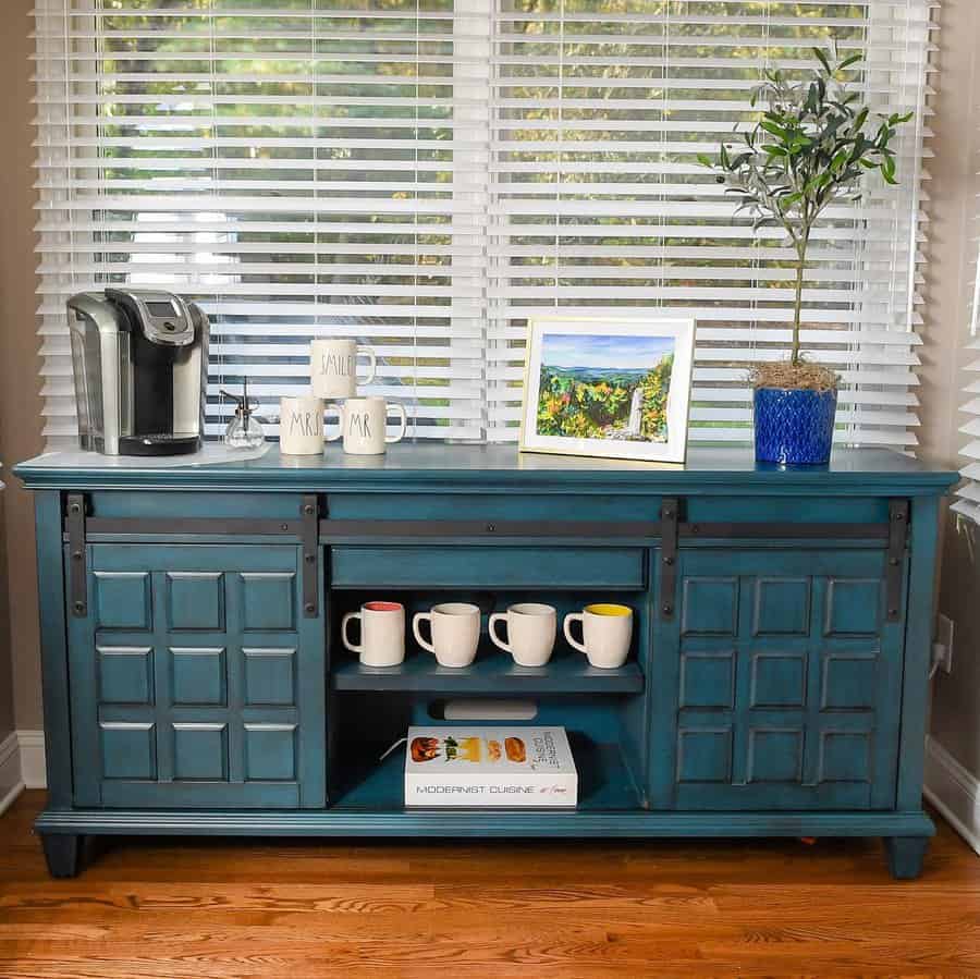 Farmhouse style coffee bar