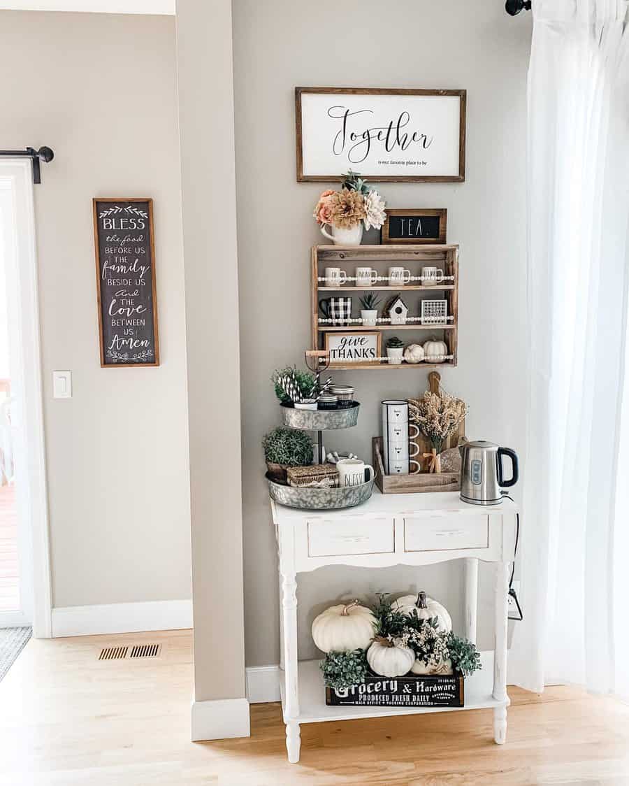 Farmhouse Coffee Bar Ideas gorgefarmhouselife