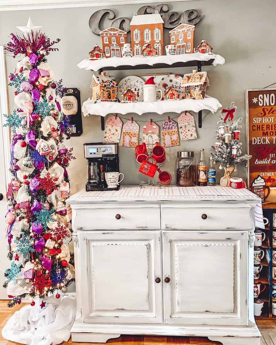 Farmhouse style coffee bar