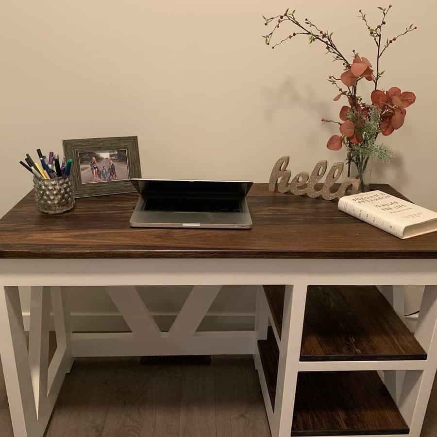 farmhouse-style office desk