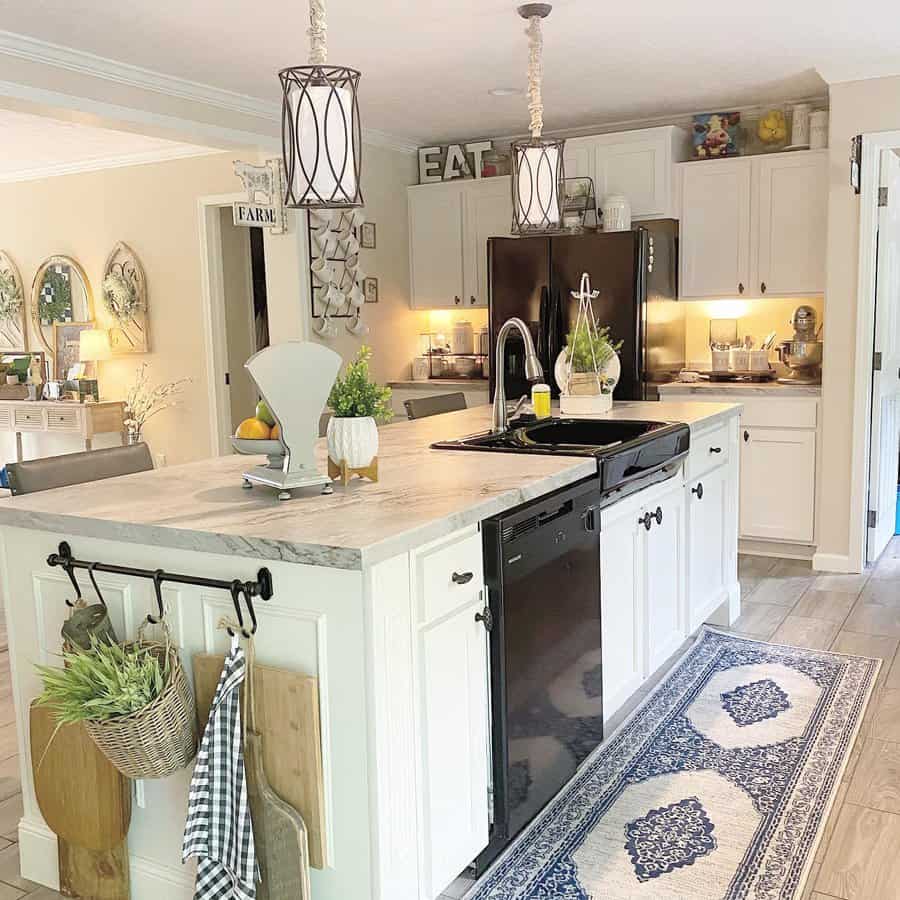 Farmhouse kitchen island