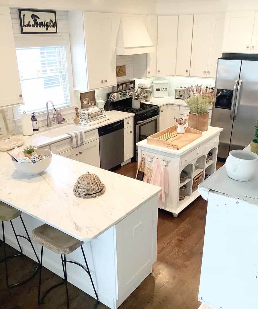 Farmhouse kitchen island