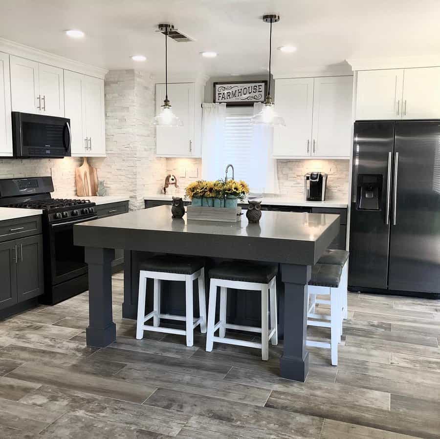 Farmhouse kitchen island