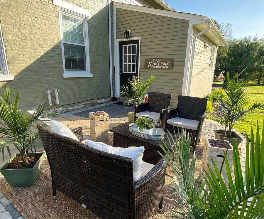 Patio garden with greenery