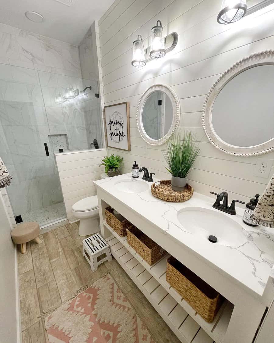 Small white bathroom