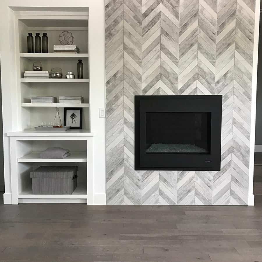 Fireplace accent wall