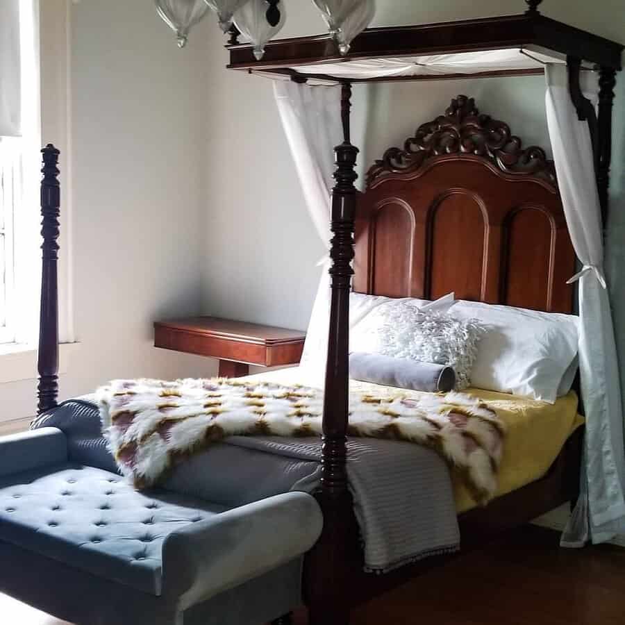 Overhead Vintage Canopy Bed
