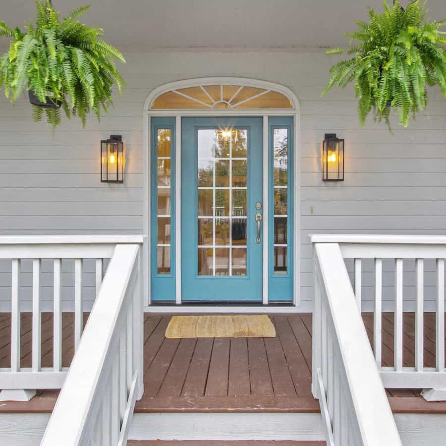front patio with welcome mat