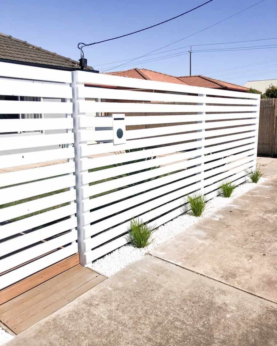 Front Horizontal Fence Ideas allthings rose.home