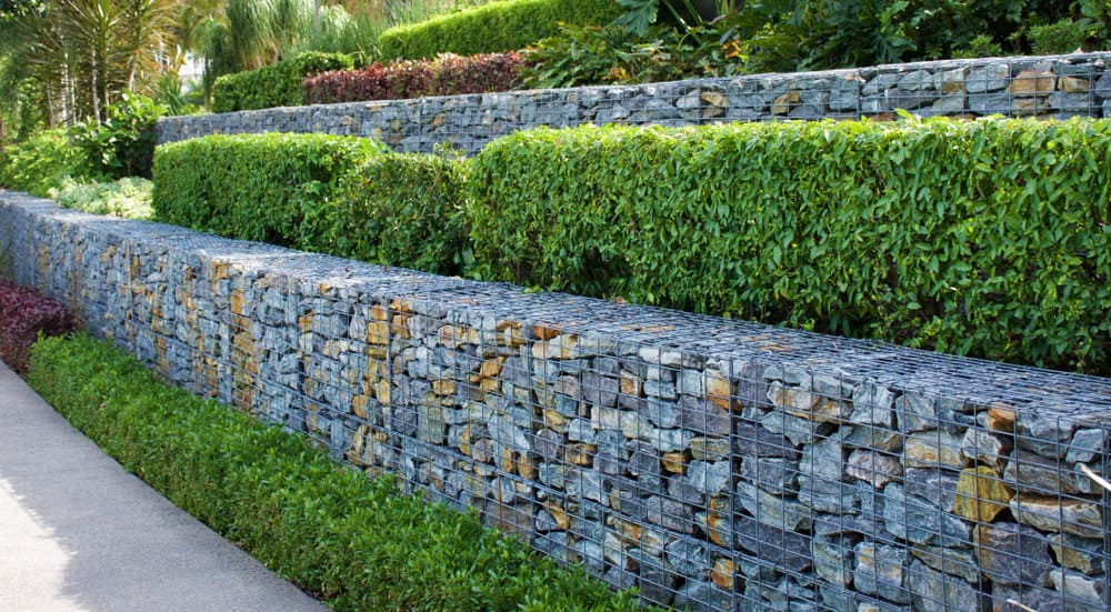 Gabion wall