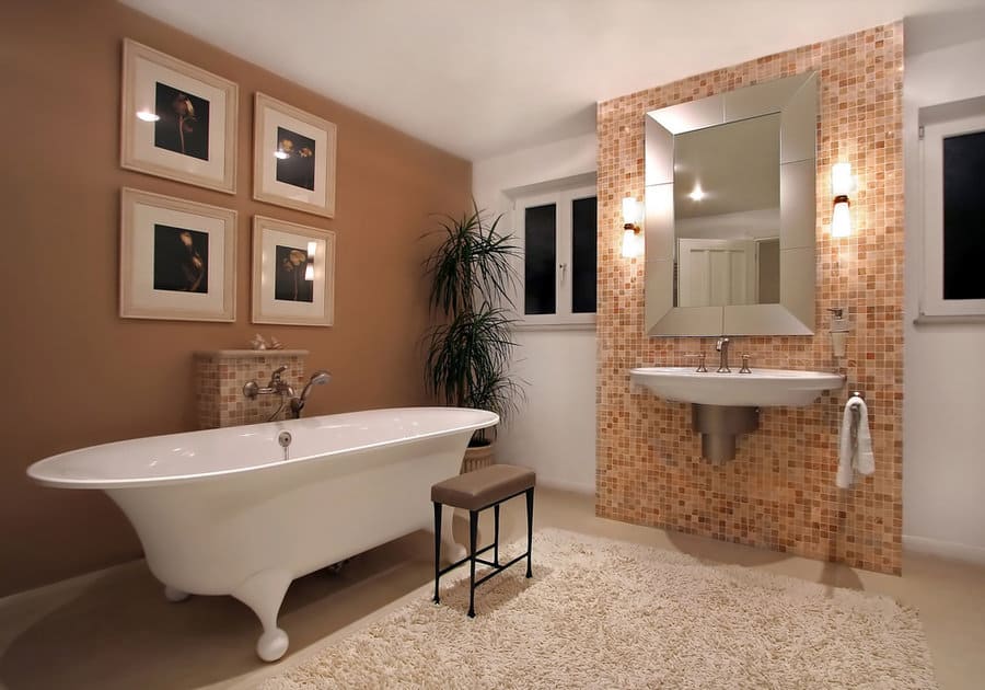 Gallery wall in bathroom