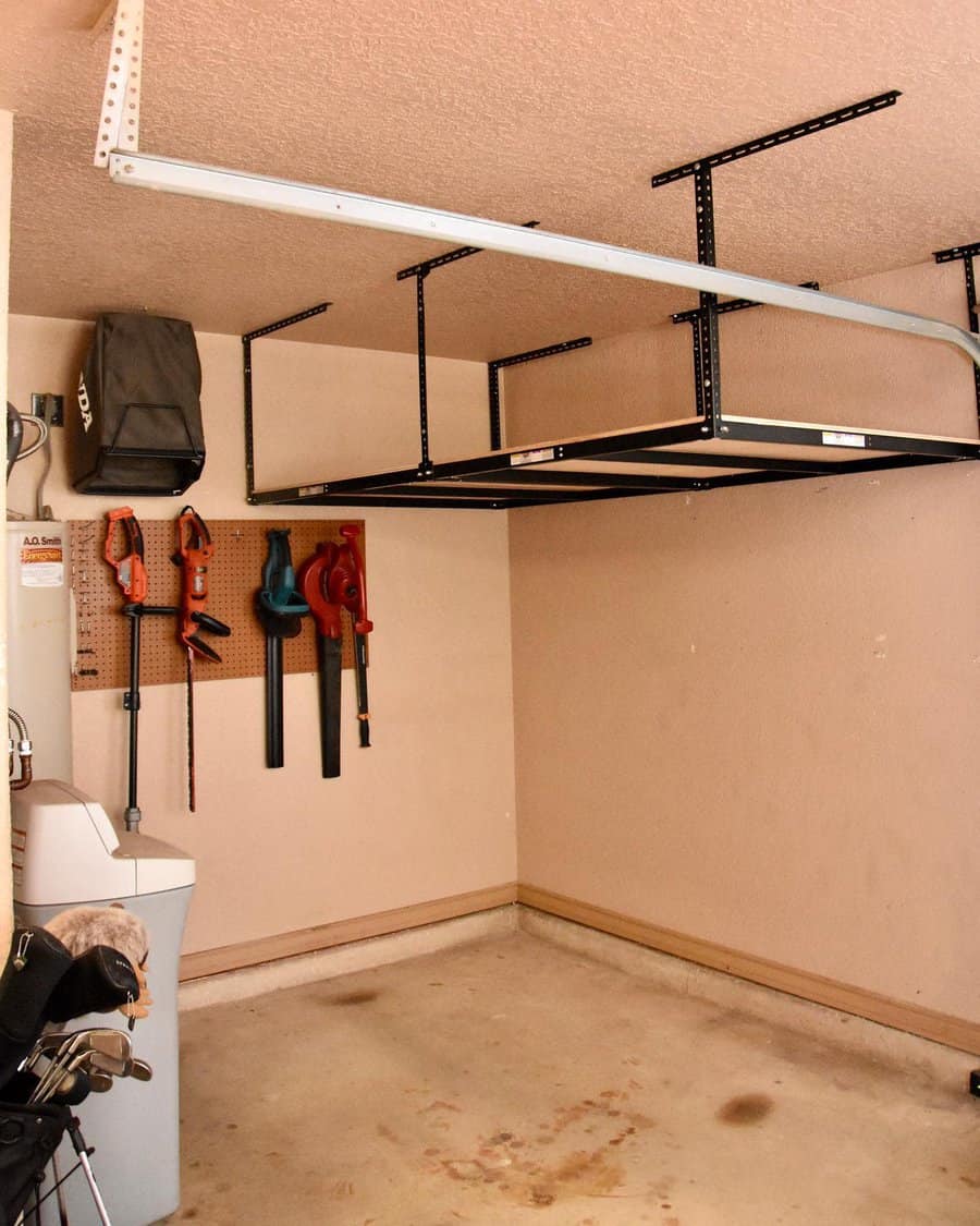 ceiling-mounted rack