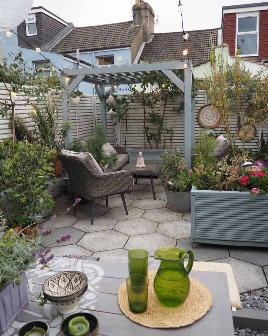 Patio Garden with Greenery