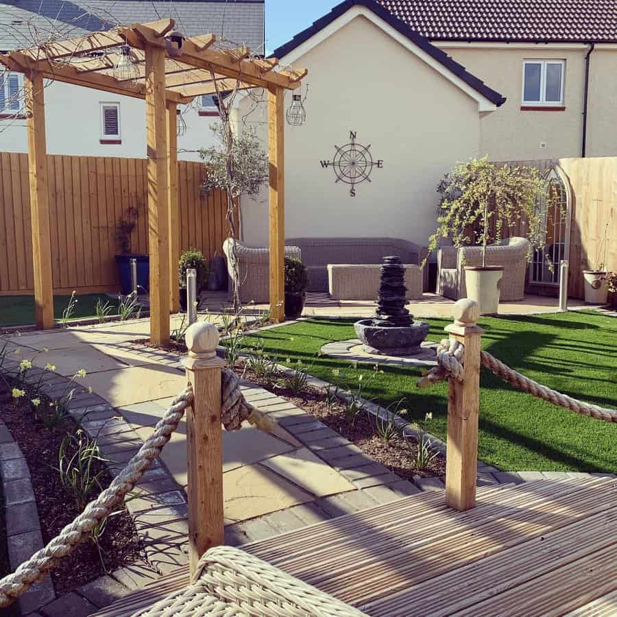 Pergola with vertical garden