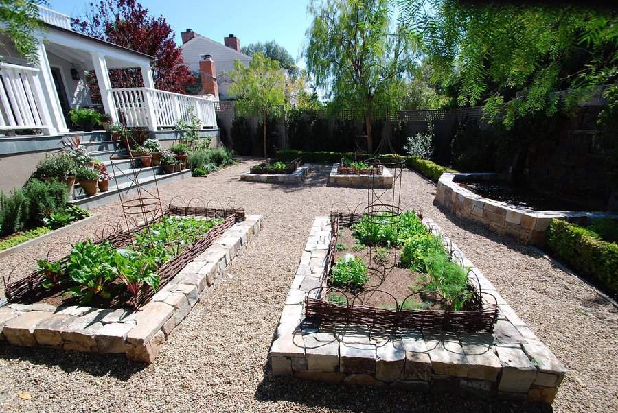 brick garden retaining walls