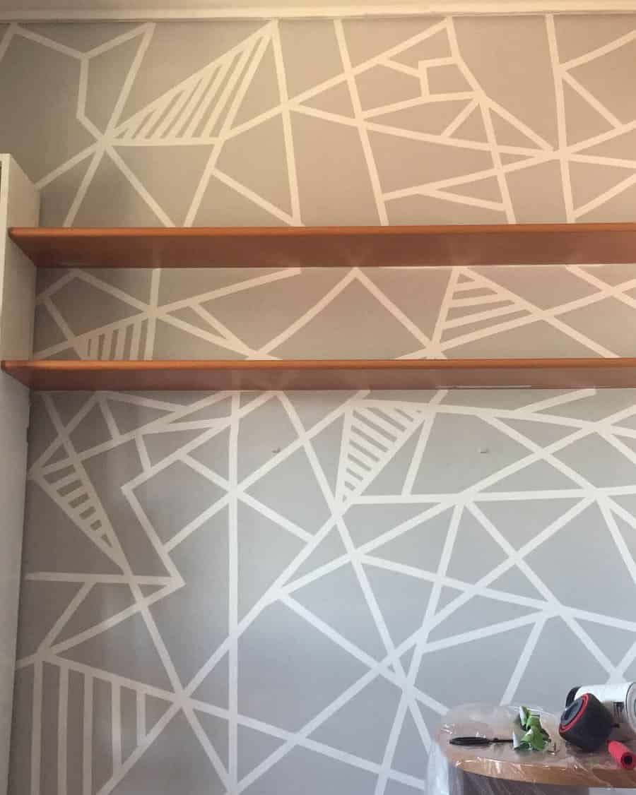 Geometric wall paint