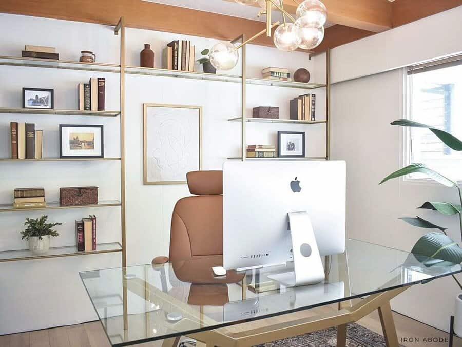 Glass Home Office Desk Ideas ironabode