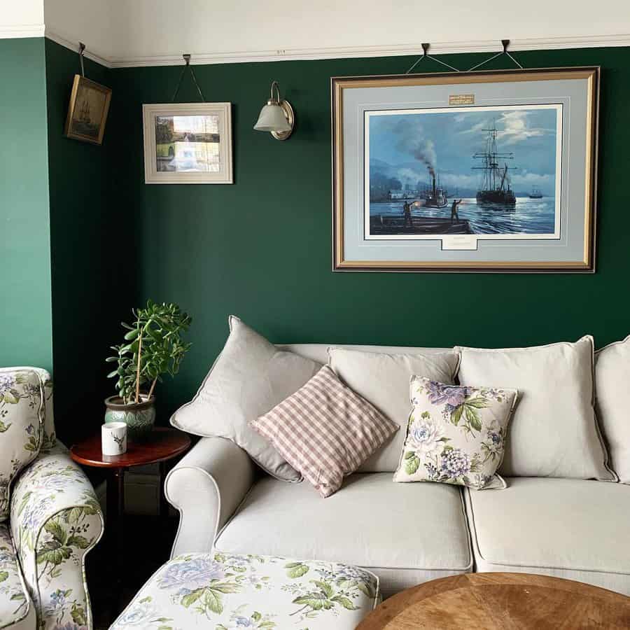 Green wall paint