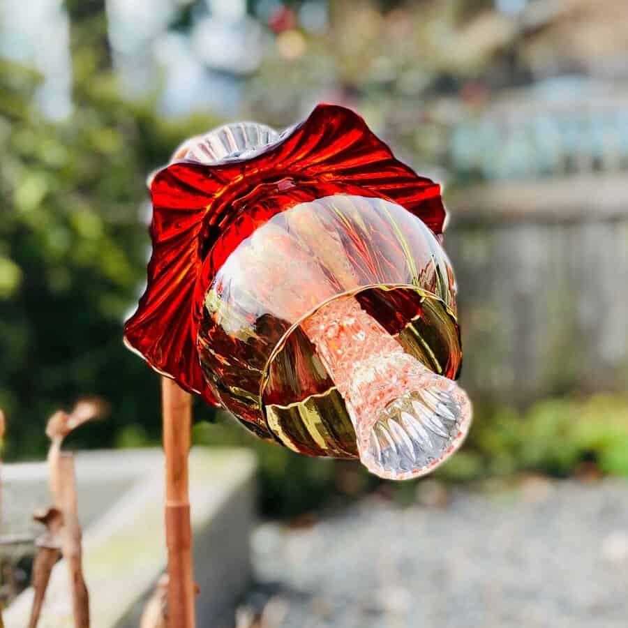 Handmade garden art