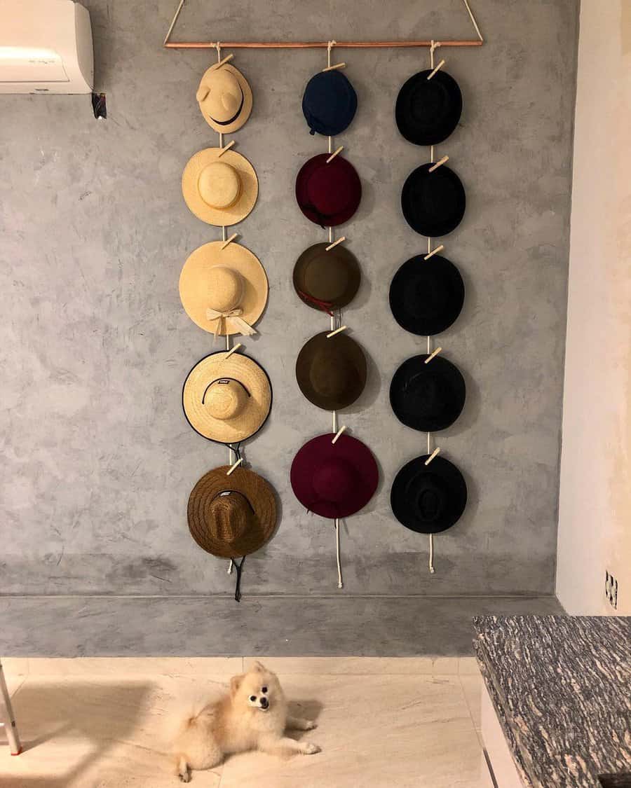 Hanging hat rack ideas 