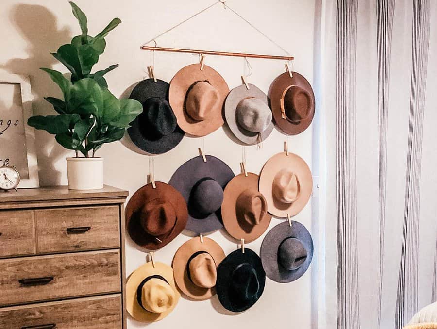 Hanging hat rack ideas 