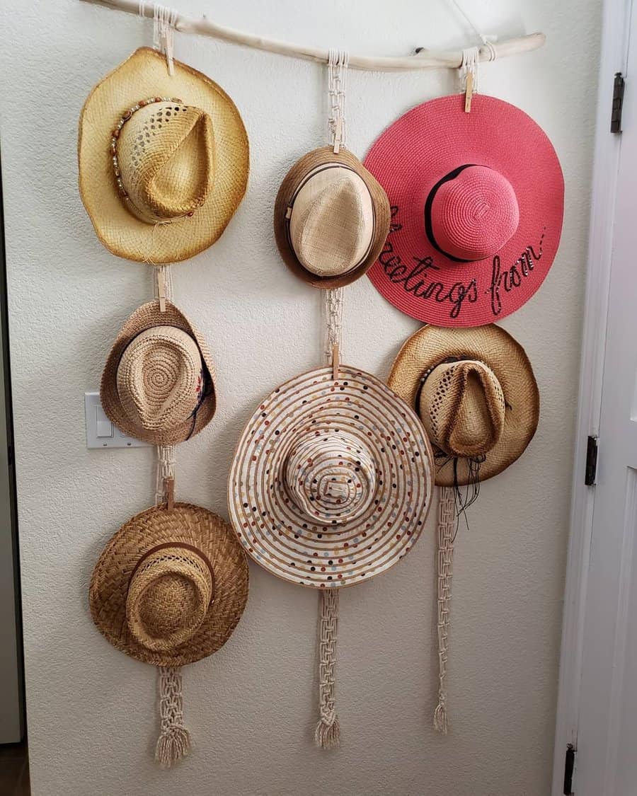 Hanging hat rack ideas 