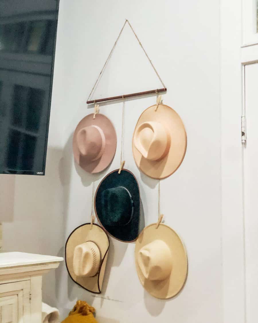 Hanging hat rack ideas 